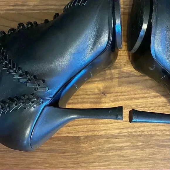 Balenciaga Ankle Booties High Heel Lace Up Heels Designer Luxury Party - Picture 16 of 16